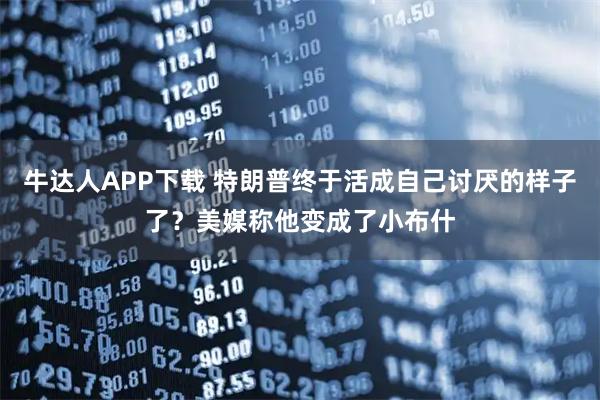 牛达人APP下载 特朗普终于活成自己讨厌的样子了？美媒称他变成了小布什